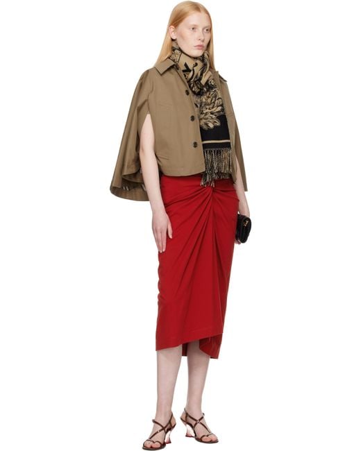 Burberry Gray Wide Reversible Ekd Cashmere Scarf