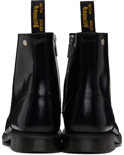 Dr. Martens Durrow Zip Boots in Black | Lyst Canada