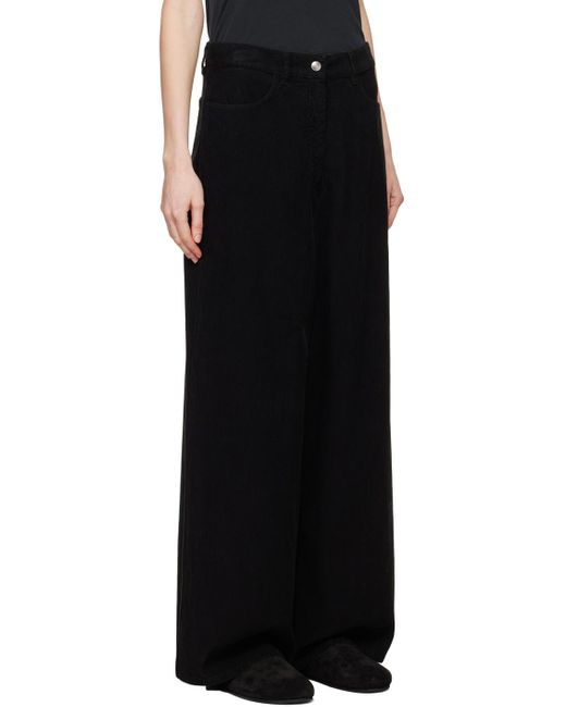 The Row Black Chan Trousers