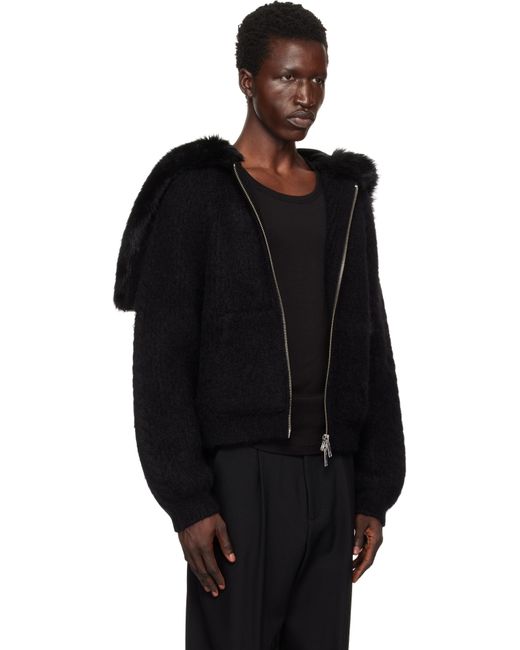 Moose Knuckles Black Cj Split Hoodie for men