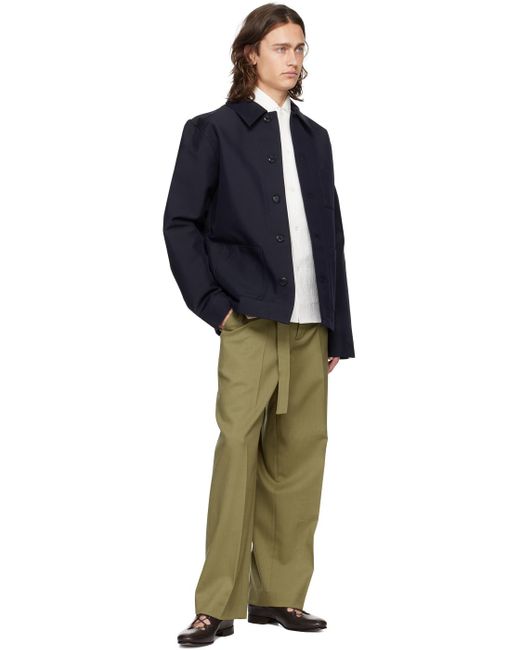 Rohe White Off- Camp Collar Shirt for men