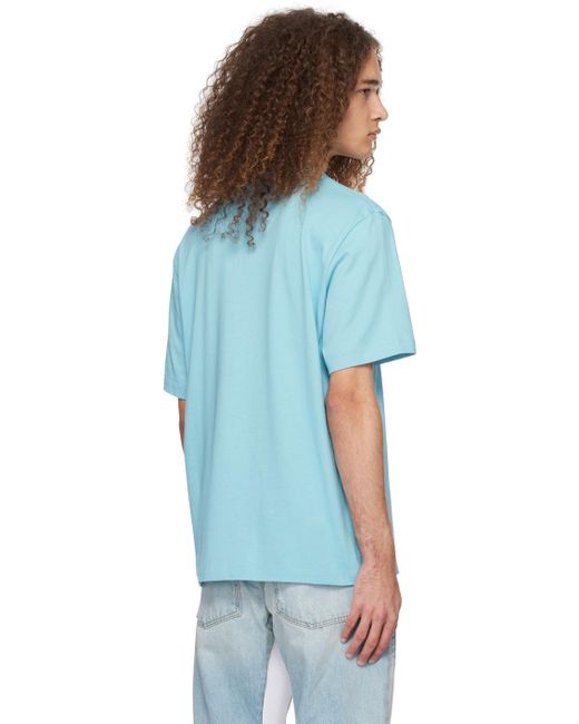 Amiri Blue staggered T-shirt for men