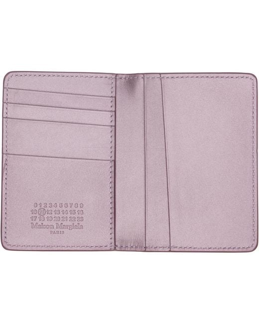 Maison Margiela Purple Slim Card Holder for men