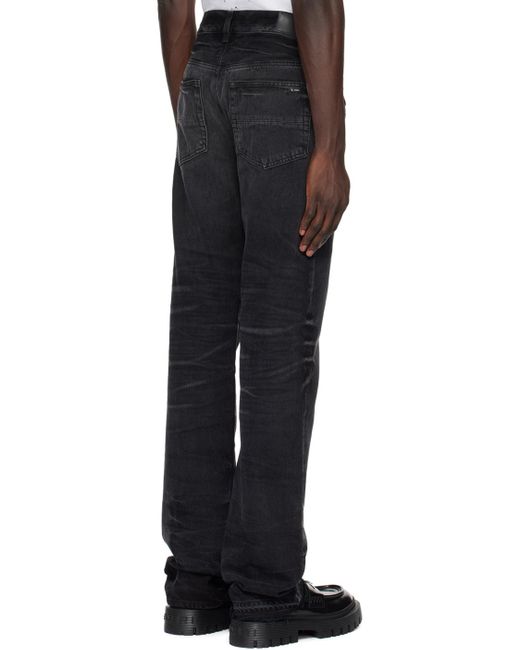 Jean noir à bords bruts Amiri pour homme en coloris Black