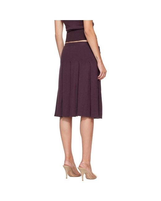 Vivienne Westwood Purple Alex Kilt Midi Skirt
