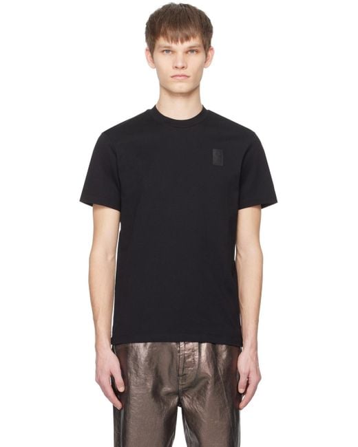 Ferragamo Black Patch T-shirt for men