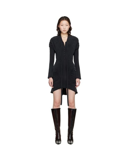 KNWLS Black Leia Minidress