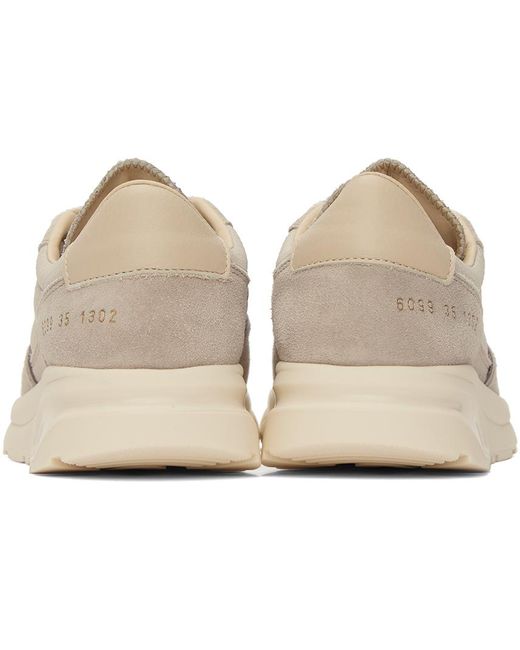 Common Projects Black Taupe Track 80 Sneakers