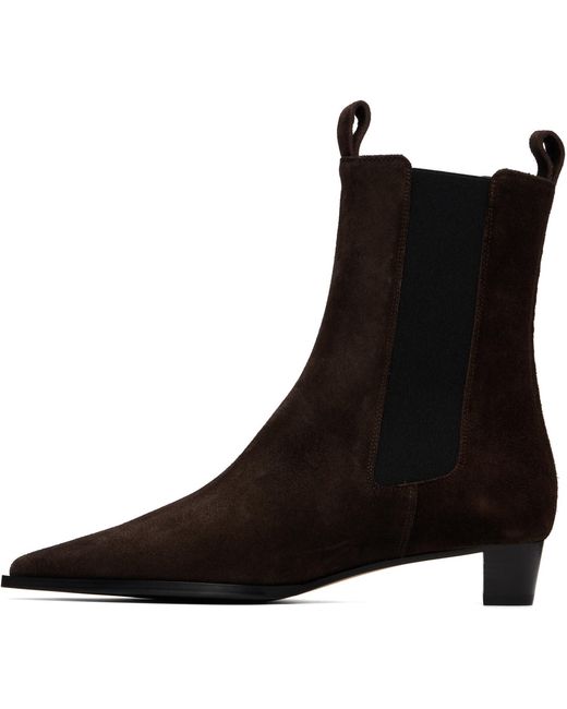Aeyde Brown Kiki Suede Chelsea Boots