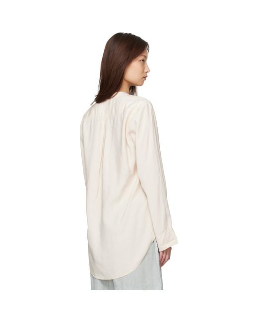 Studio Nicholson White Pampa Blouse