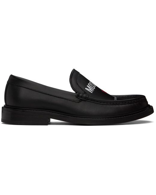 Moschino Black College Loafers for men
