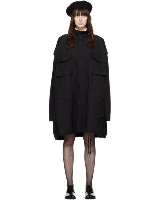 Maison Margiela Black Invitation Coat