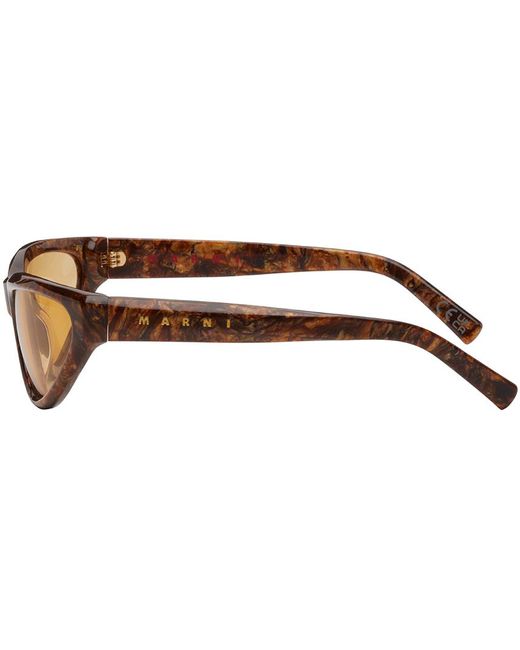 Marni Black Brown Mavericks Sunglasses for men