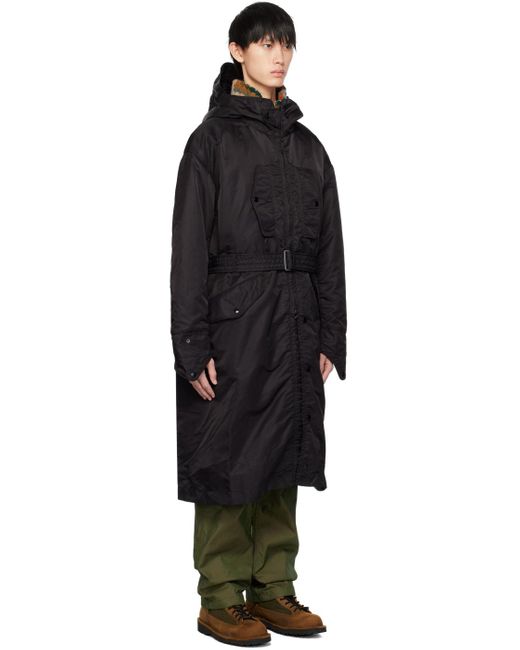 Engineered Garments Black Storm Coat for men