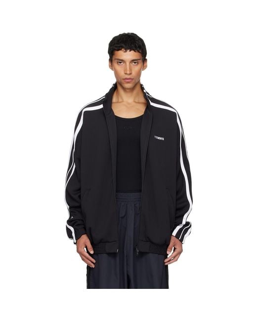 Vetements Black Gym Track Jacket for men