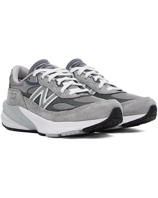 New Balance Black Gray 'made In Usa' 990v6 Sneakers