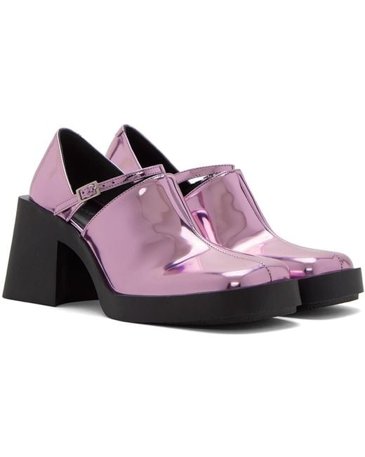 Justine Clenquet Black Kim Mary Jane Heels