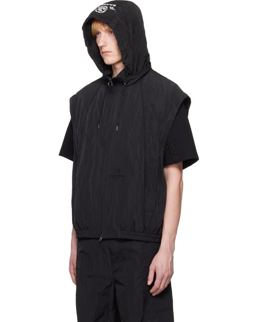 Wooyoungmi Black Nylon Track Jacket for men