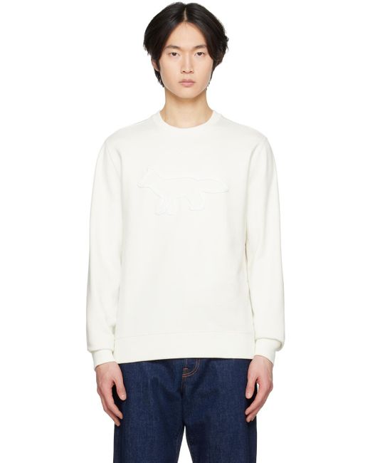Maison Kitsuné Off-white Contour Fox Sweatshirt for men