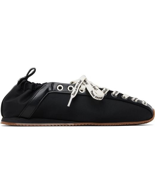 Ganni Black Sporty Ballerina Flats