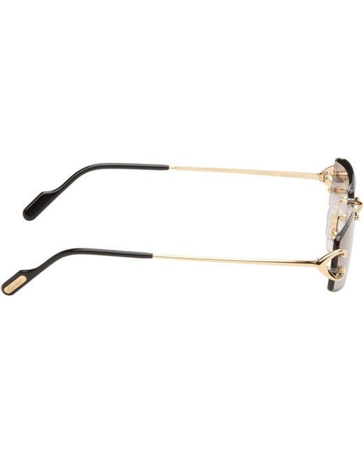 Cartier Black Classic C Motif Sunglasses for men
