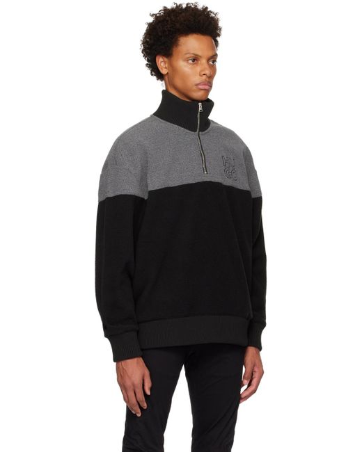 HUGO Black Stacked Sweater for men
