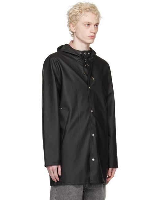 Stutterheim Black Stockholm Coat for men