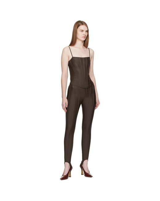 Mugler Black Ssense Exclusive Corseted Top