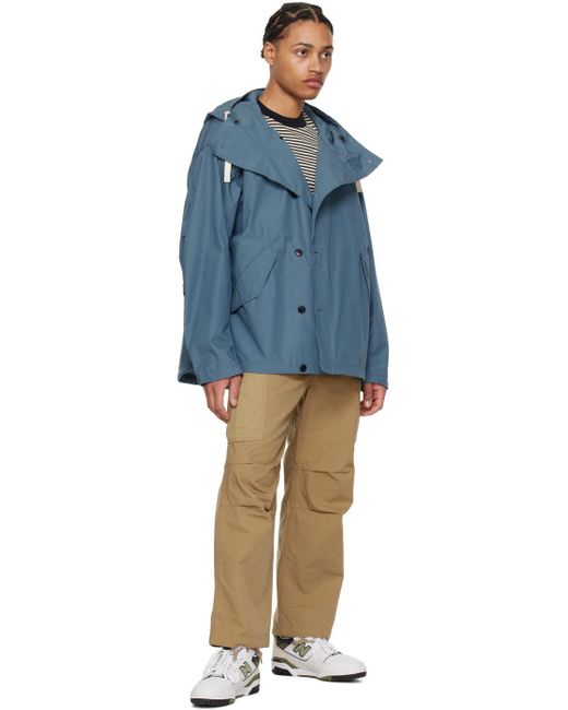 Nanamica Blue Hooded Jacket for men