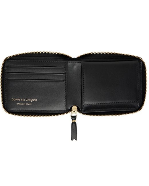 Comme des Garçons Black Classic Leather Wallet for men