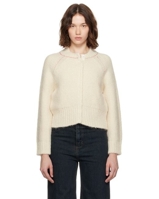 Eckhaus Latta Black Off- Fisherman's Bomber Cardigan