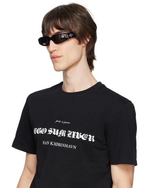 Han Kjobenhavn Black Dash Sunglasses for men