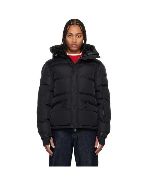 Moncler Black Kasanka Hooded Down Ski Jacket for men