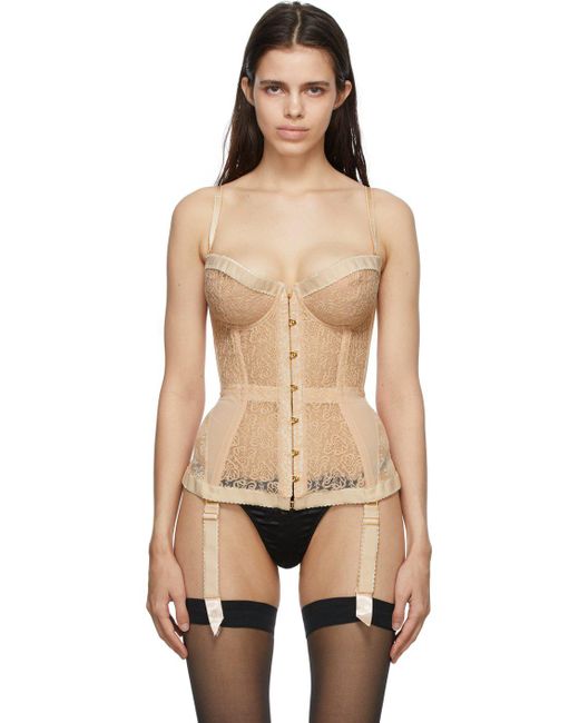 Agent Provocateur Beige Lace in Natural - Lyst