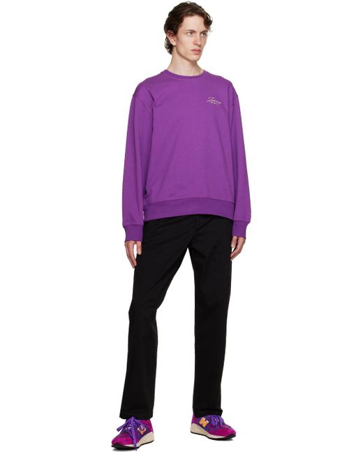 Saturdays NYC Purple Bowery Sweatshirt for men