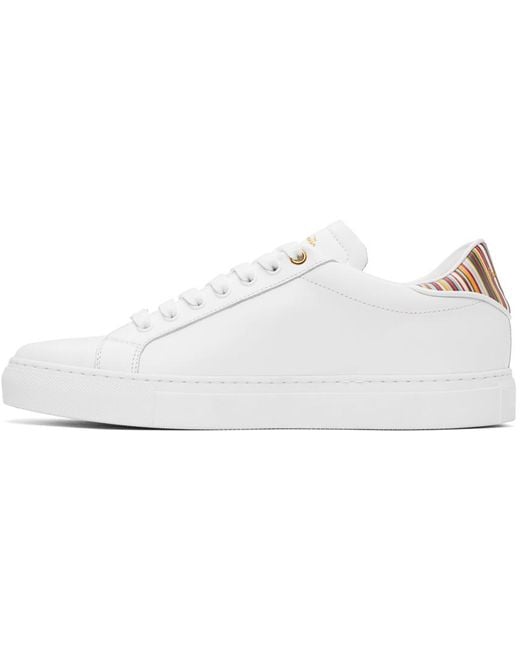 Paul Smith Black White Leather Beck Sneakers for men