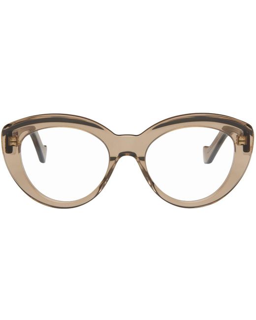 Loewe Black Brown Chunky Anagram Glasses for men