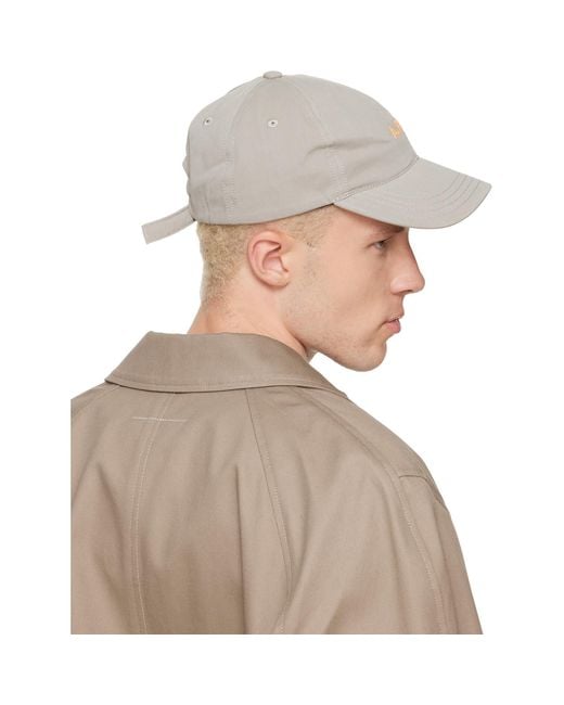 A.P.C. Gray Charlie Cap for men