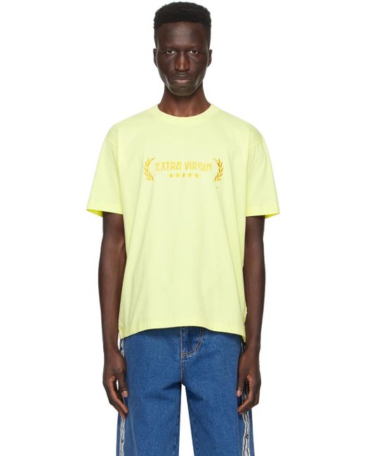 Eytys Multicolor Yellow Zion T-shirt for men