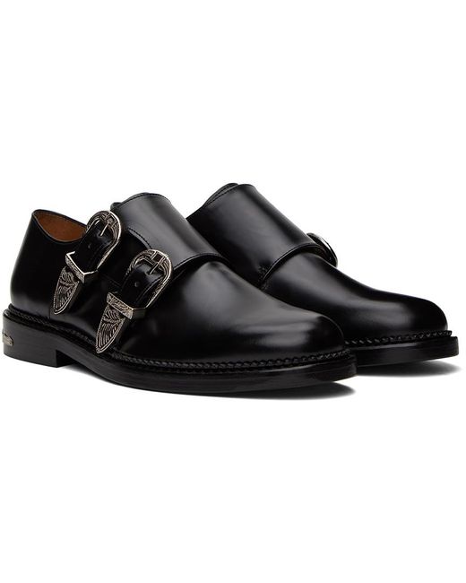 Chaussures à deux boucles noires Toga Virilis pour homme en coloris Black