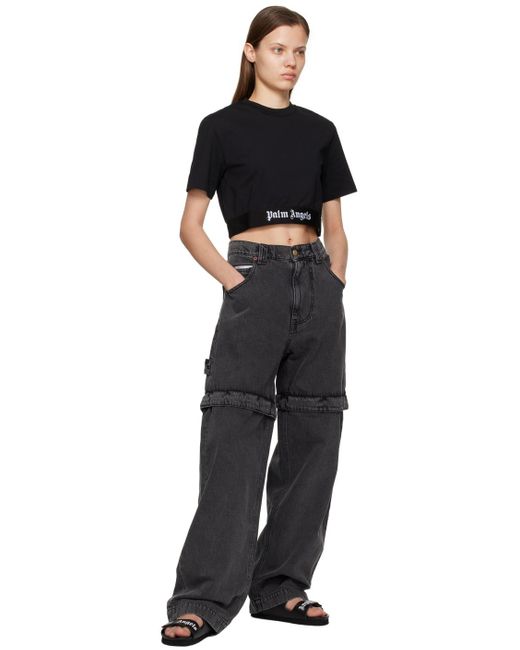 Palm Angels ベルクロ ストラップ サンダル Black