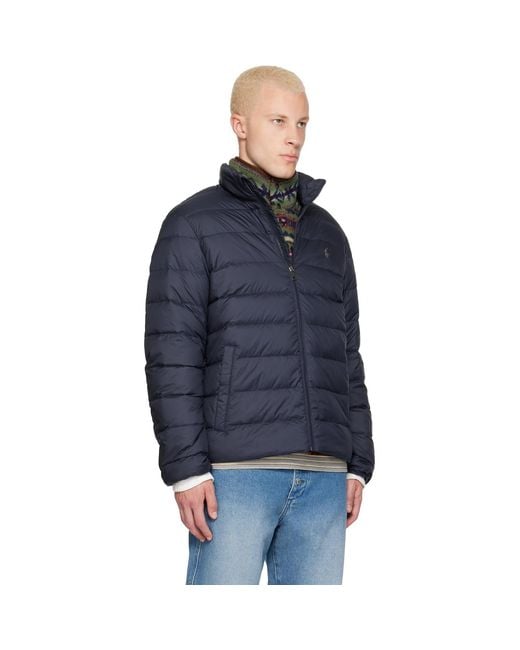 Polo Ralph Lauren Blue 'The Colden' Packable Down Jacket for men