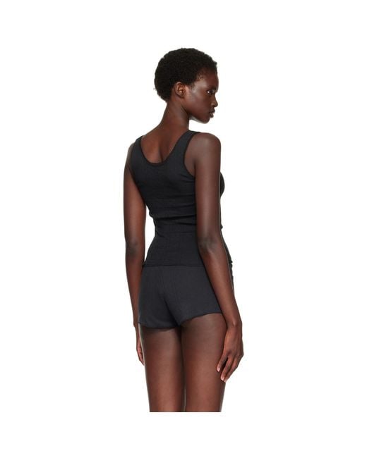 Cou Cou Black 'The Scoop' Tank Top