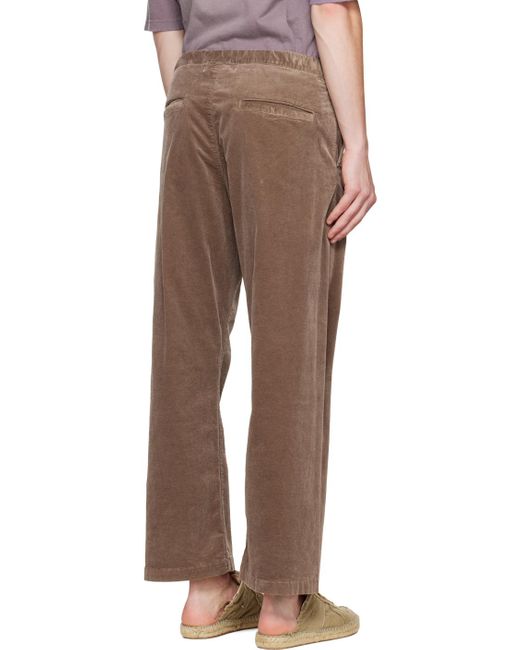 Remi Relief Brown Taupe Workwear Trousers for men
