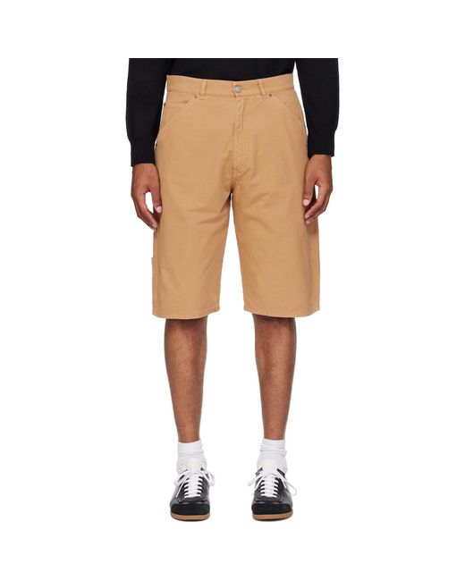 MM6 by Maison Margiela Natural Cotton Canvas Shorts for men