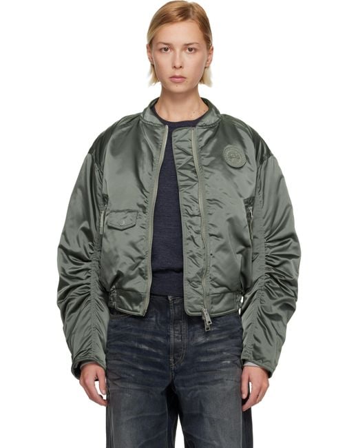 Canada Goose Black Jade Down Bomber Jacket