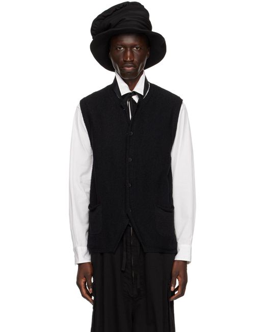 Yohji Yamamoto Black Reversible Vest for men