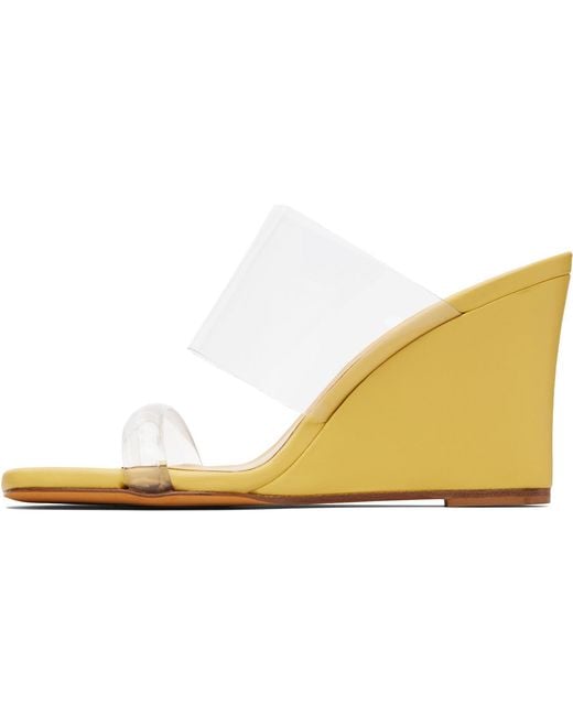 Maryam Nassir Zadeh Black Ssense Exclusive Olympia Wedge Heeled Sandals
