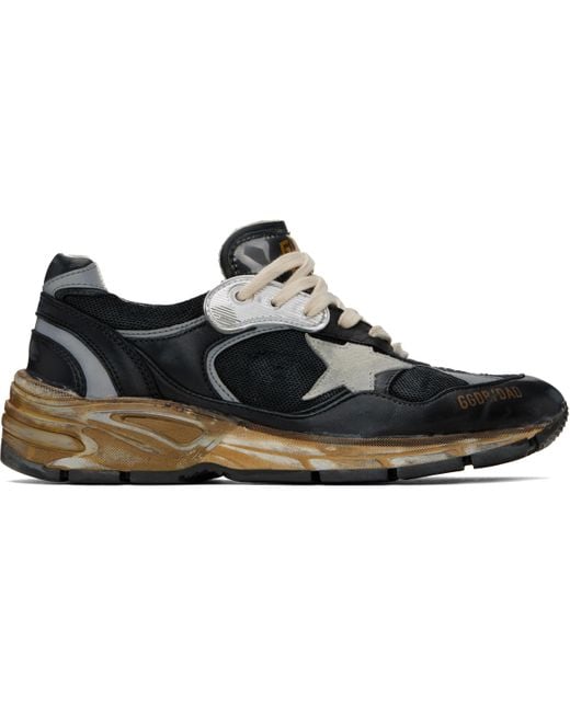 Golden Goose Deluxe Brand Black Dad-Star Sneakers for men