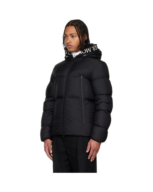 Moncler Black Montcla Hooded Short Down Jacket for men